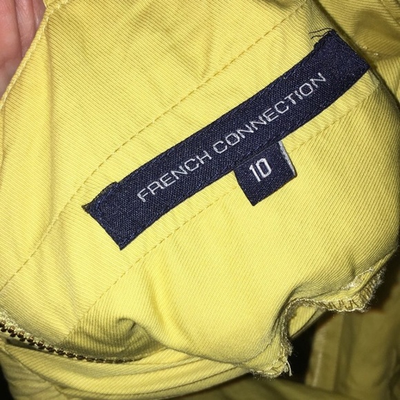 (2 for $40) FRENCH CONNECTION Cross Back Dress - Mustard EUC - Picture 4 of 4
